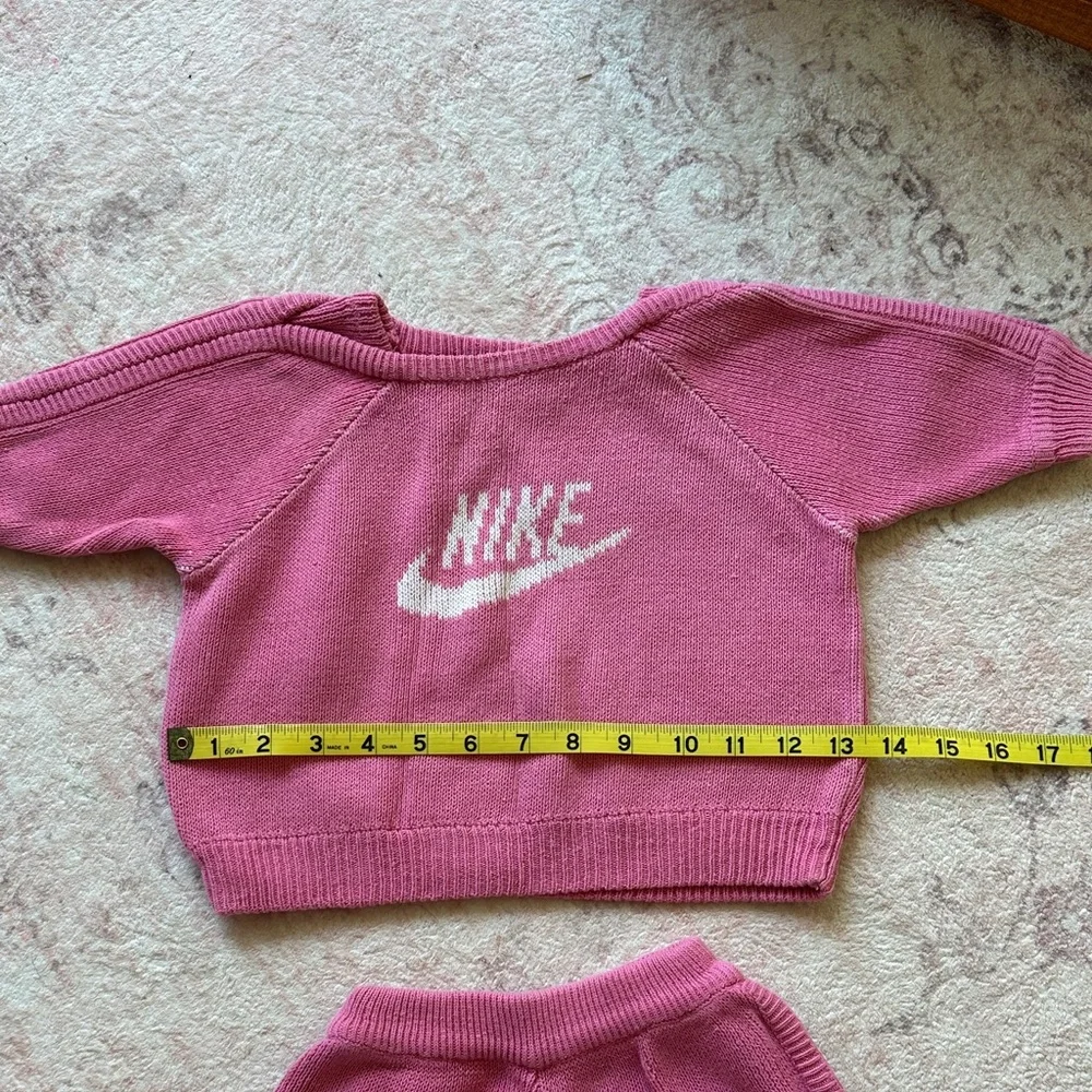 Vintage Rare Nike Pink Baby Knit Set